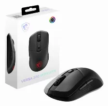 Mouse Optico Msi Versa 300, 6 Botones, 8000 Dpi, Rf Wireless, Bluetooth, Usb Tipo C, Negro
